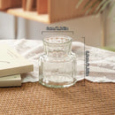 Vaso de vidro esculpido à mão - Plantador hidropônico para decoração de casa/escritório, mini presente