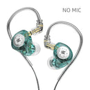 Fones de ouvido dinâmicos KZ EDX PRO, ultra-auriculares com monitor de graves HIFI e cancelamento de ruído