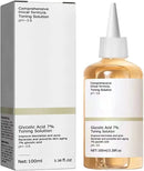 Solução tonificante de ácido glicólico 7% 100ml para remover acne e hidratar a pele,