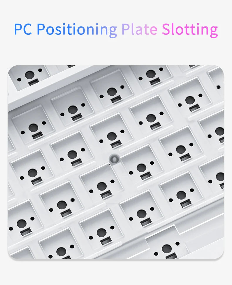 Teclado mecânico AK820/AK820Pro e botão multifuncional para jogos, com fio/2,4 GHz/BT Connect, teclado para PC