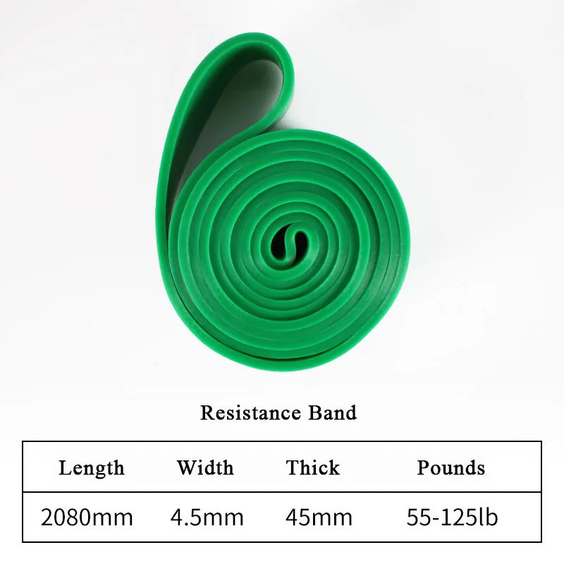 Faixa elástica de látex para exercícios de resistência e auxiliar de flexão para exercícios de pilates e ginástica em casa
