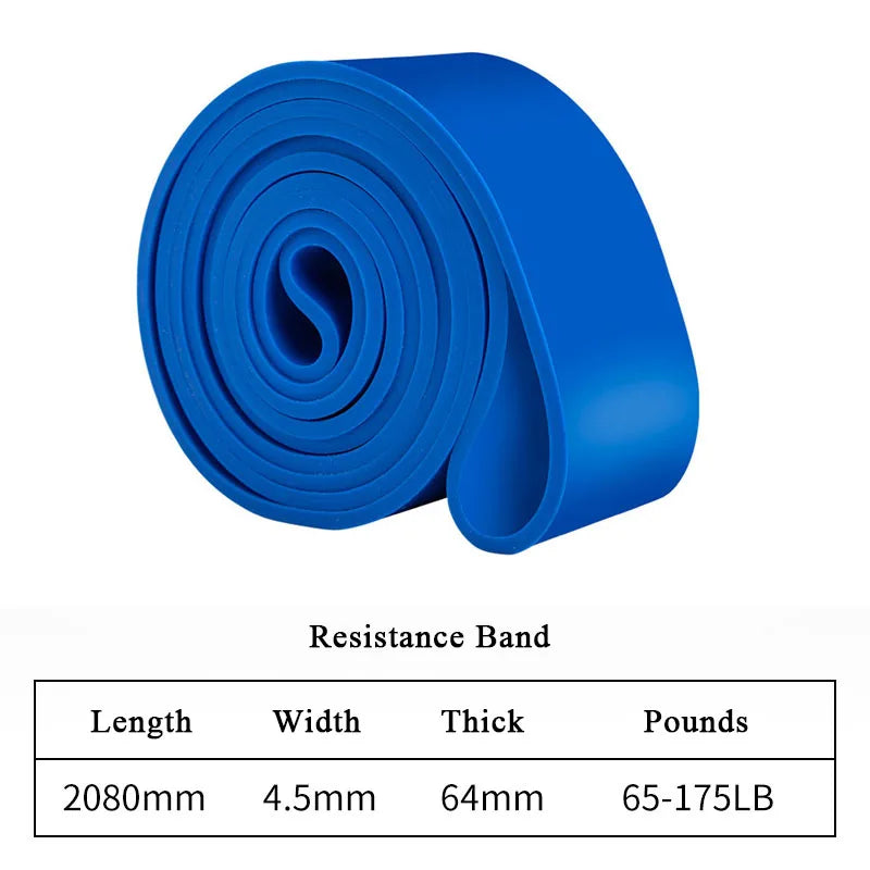 Faixa elástica de látex para exercícios de resistência e auxiliar de flexão para exercícios de pilates e ginástica em casa