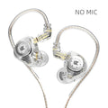 Fones de ouvido dinâmicos KZ EDX PRO, ultra-auriculares com monitor de graves HIFI e cancelamento de ruído