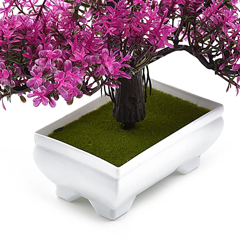 Plantas artificiais árvore de bonsai plantas flores para  decoração hotel, jardim e casa