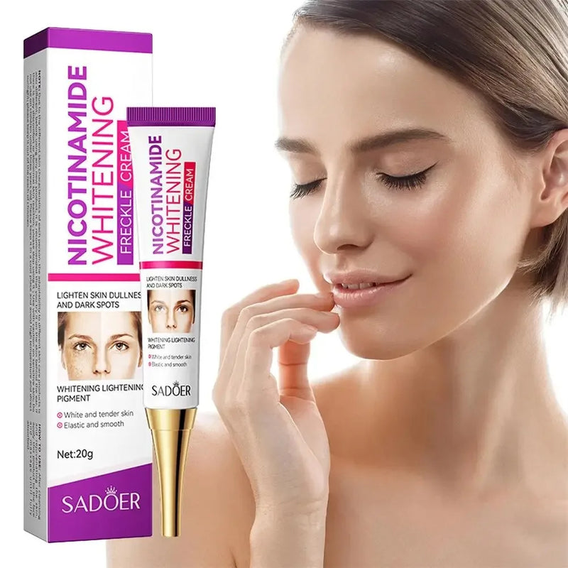 Creme Clareador Facial e Removedor de Sardas ,e Hidratante com Nicotinamida  para Manchas Escuras