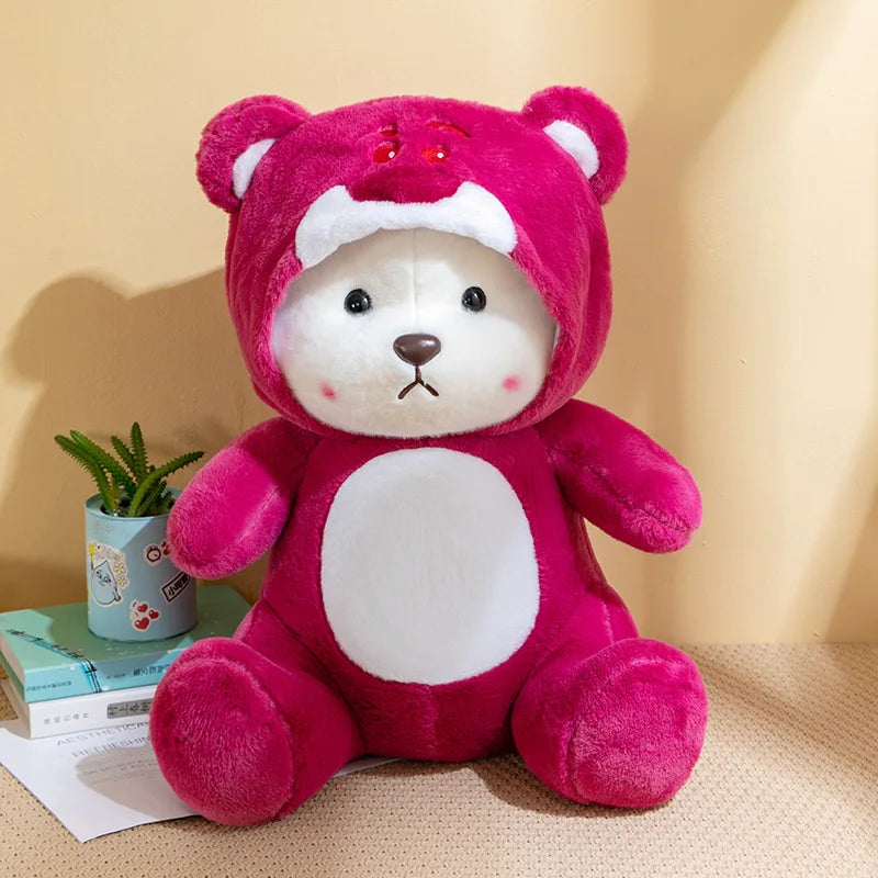 50 cm Boneca Ursinho de Pelúcia de Pelúcia Urso de Morango Presente para Dia de NATAL