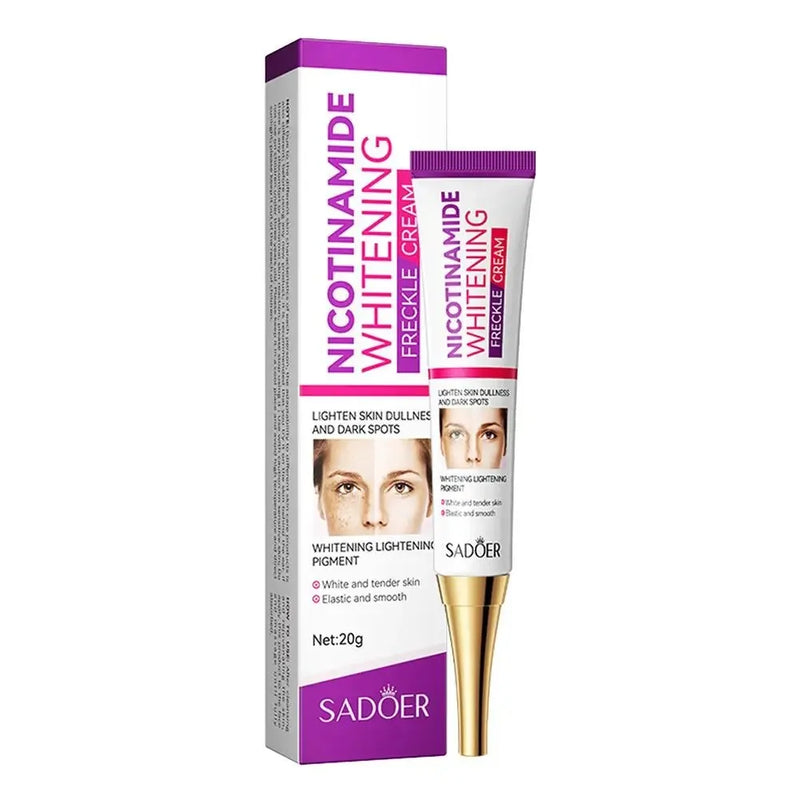 Creme Clareador Facial e Removedor de Sardas ,e Hidratante com Nicotinamida  para Manchas Escuras