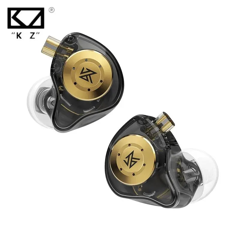 Fones de ouvido dinâmicos KZ EDX PRO, ultra-auriculares com monitor de graves HIFI e cancelamento de ruído