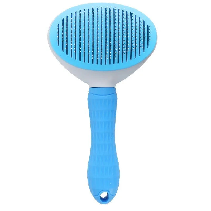 Escova para cães e gatos, autolimpante para remoção de pelos de animais de estimação,